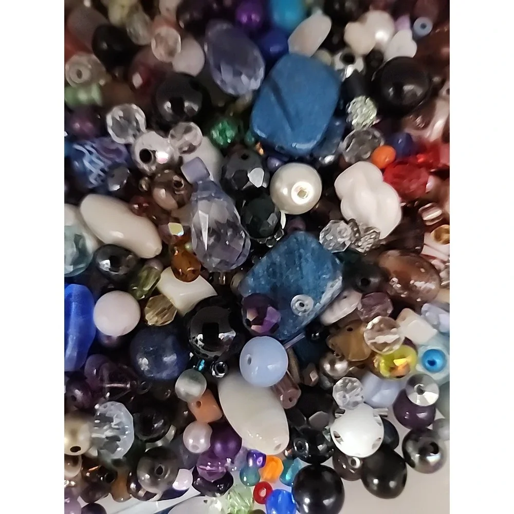 Happy Beads Bead Mix One Pound Mix Lot 1mm To 20mm Childs Play To Fancy #133